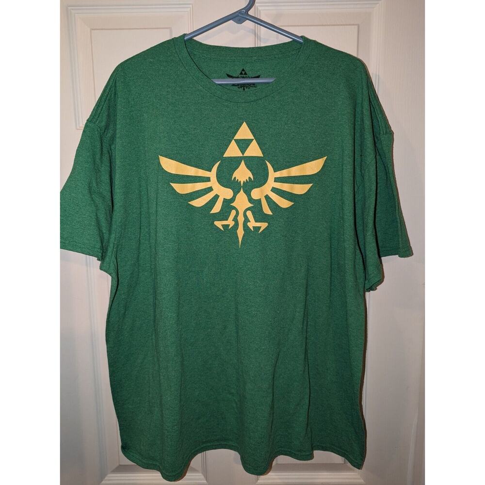 Nintendo Legend of Zelda T Shirt Size 2XL XXL Green Heather Short Sleeve